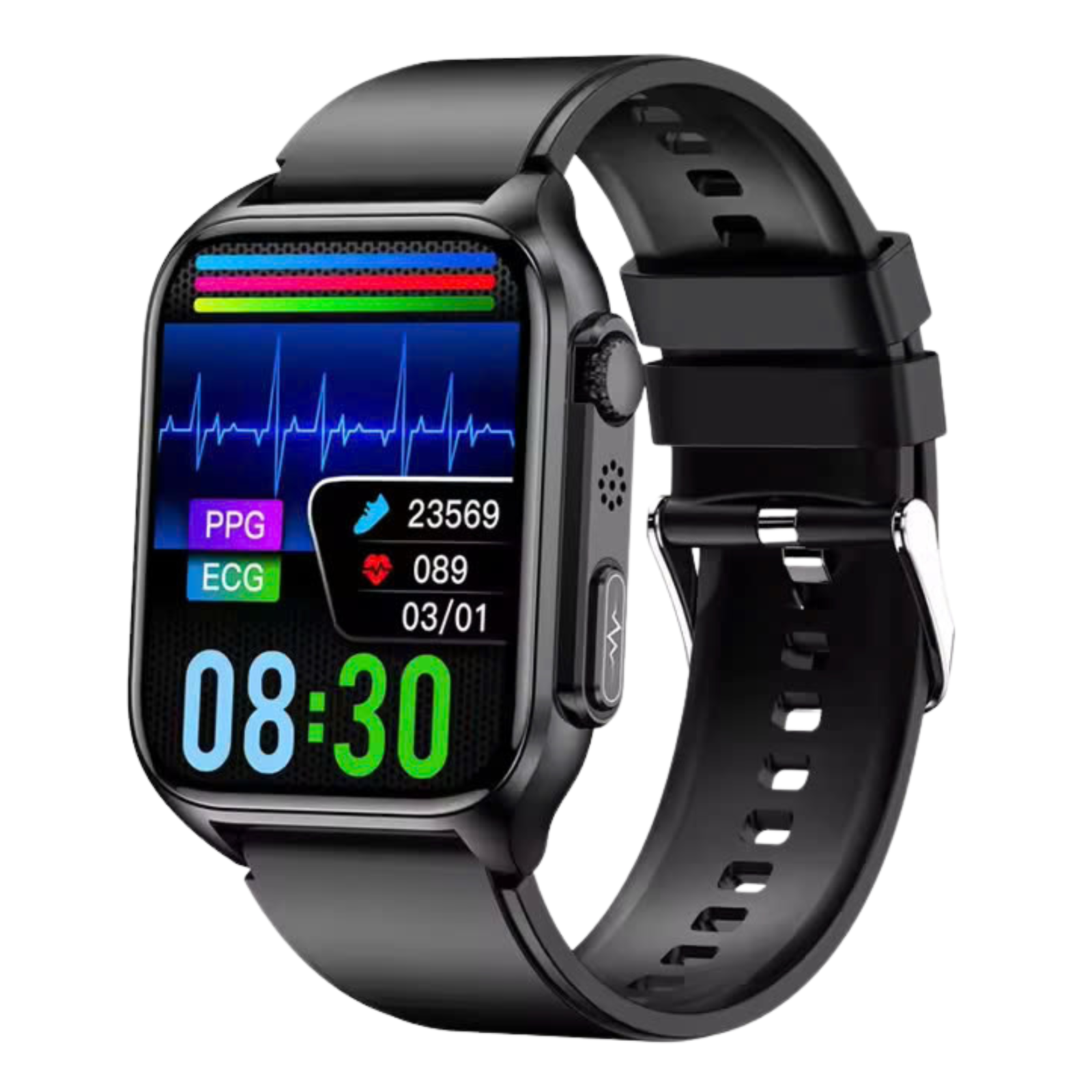 O2Tracker® Prime Ultra -  ECG Health Fitness Tracker Heart Rate Sleeping Monitor Smart Watch Waterproof IP67 Blood Glucose