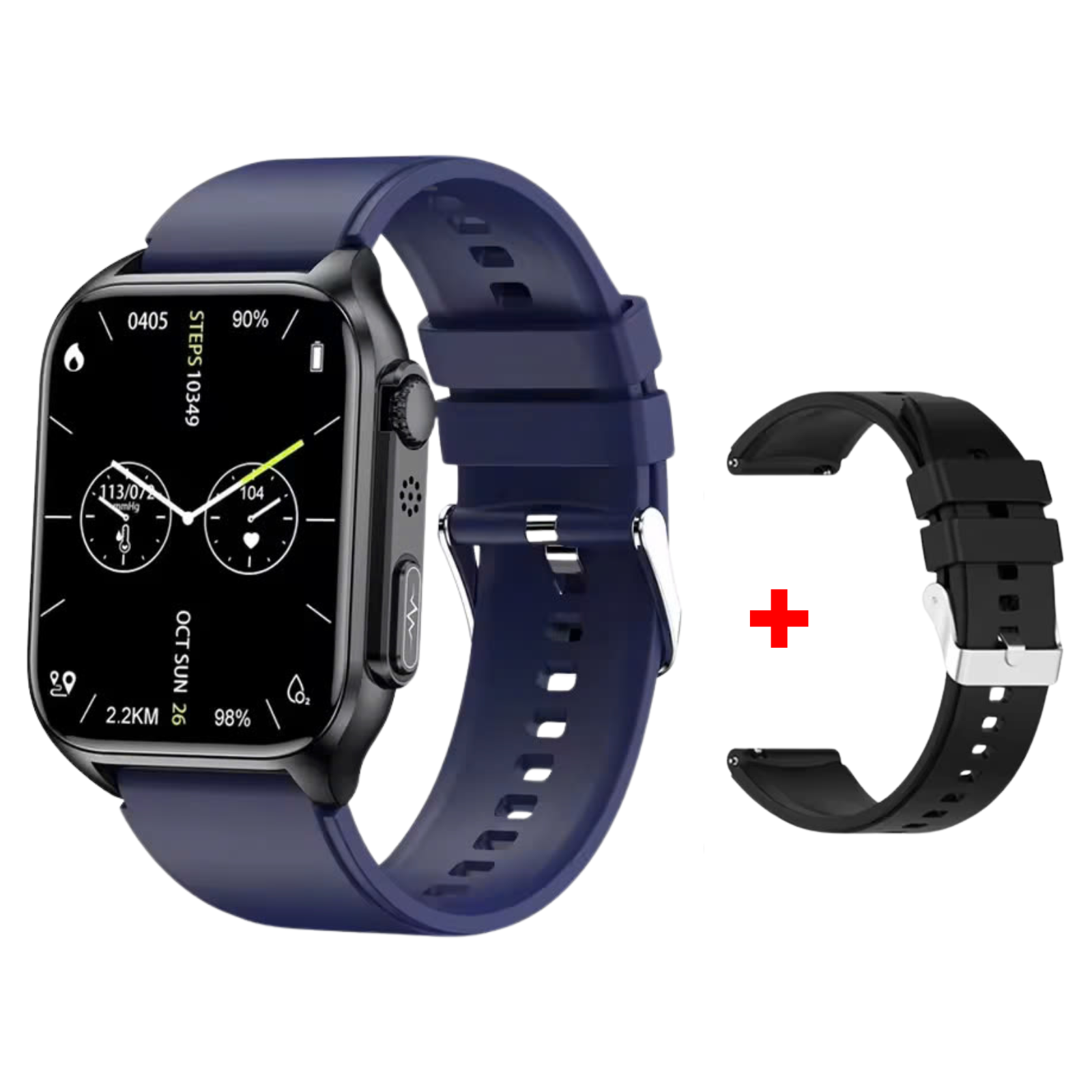 O2Tracker® Prime Ultra -  ECG Health Fitness Tracker Heart Rate Sleeping Monitor Smart Watch Waterproof IP67 Blood Glucose