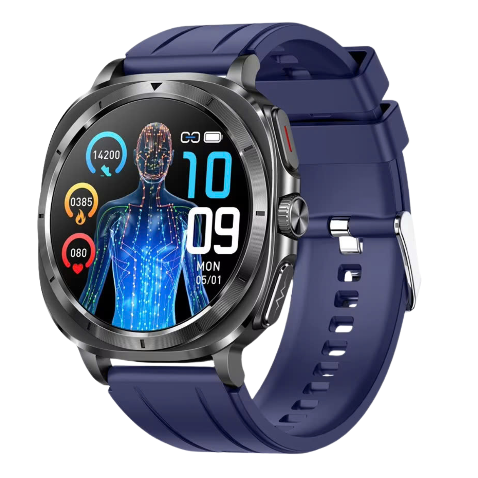 O2Tracker® Fettle - Smart Watch 1.43inch Amoled ECG Health Monitoring Voice Assistant SOS Outdoor Sports Fitness Tracker
