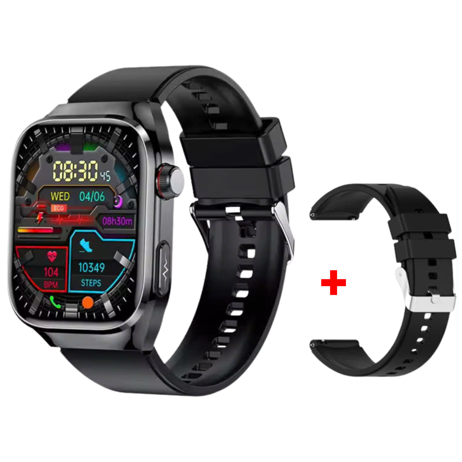 O2Tracker® Lifetrack Ultra - Lipid uric Acid ECG/EKG Blood Sugar Blood Pressure Health Management Smart Watch