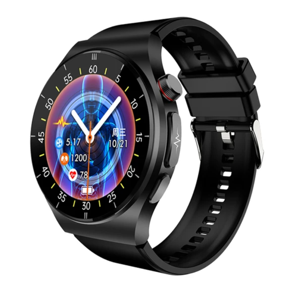 O2Tracker® PulseXplorer - Laser Treatment Smart Watch, Blood Sugar, Lipid and Uric Acid Medical Grade ECG+PPG Health Monitoring