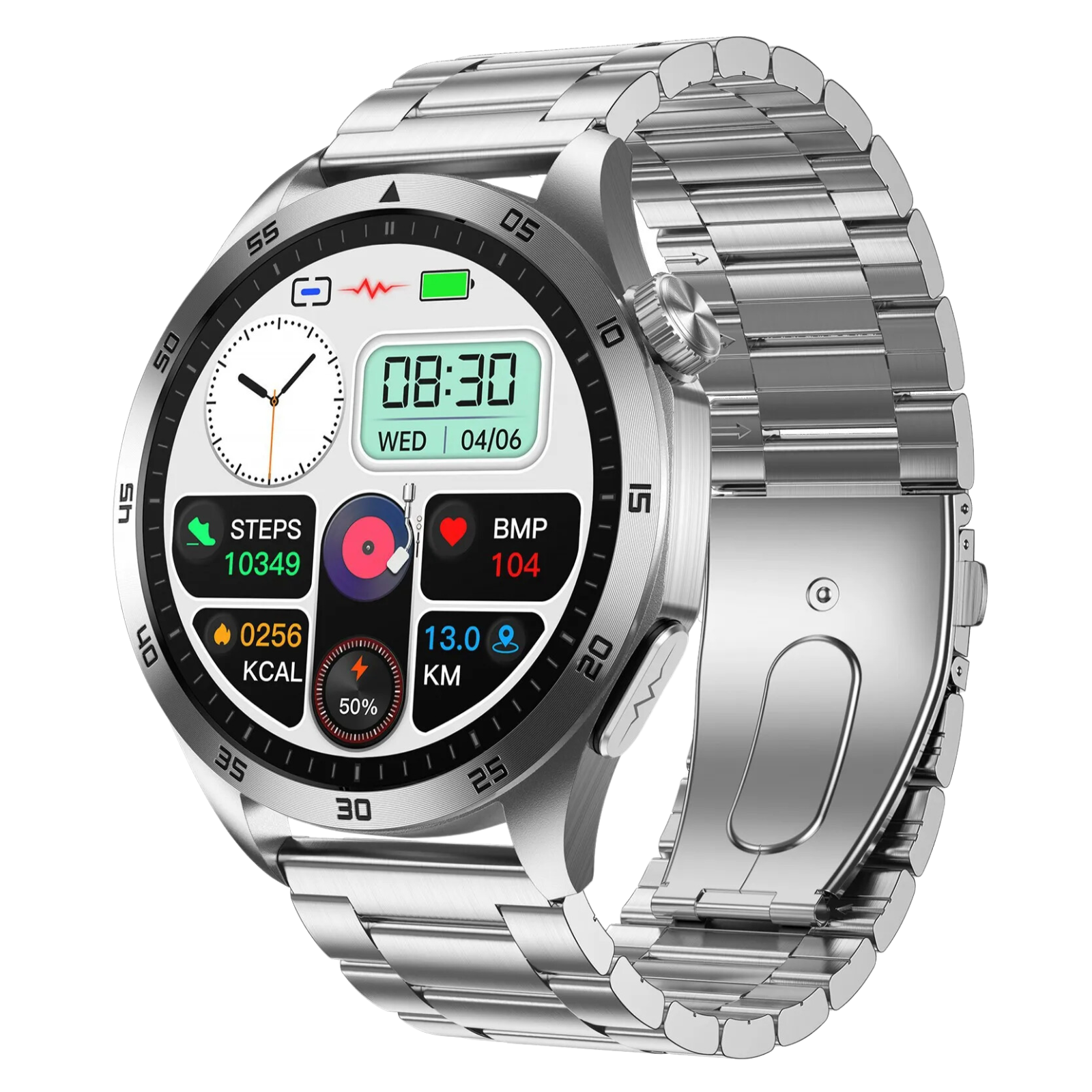 O2Tracker® ET485 - Smart Watch  ECG Measurement Health Monitor BT Call Sport Fitness Tracker Smartwatch