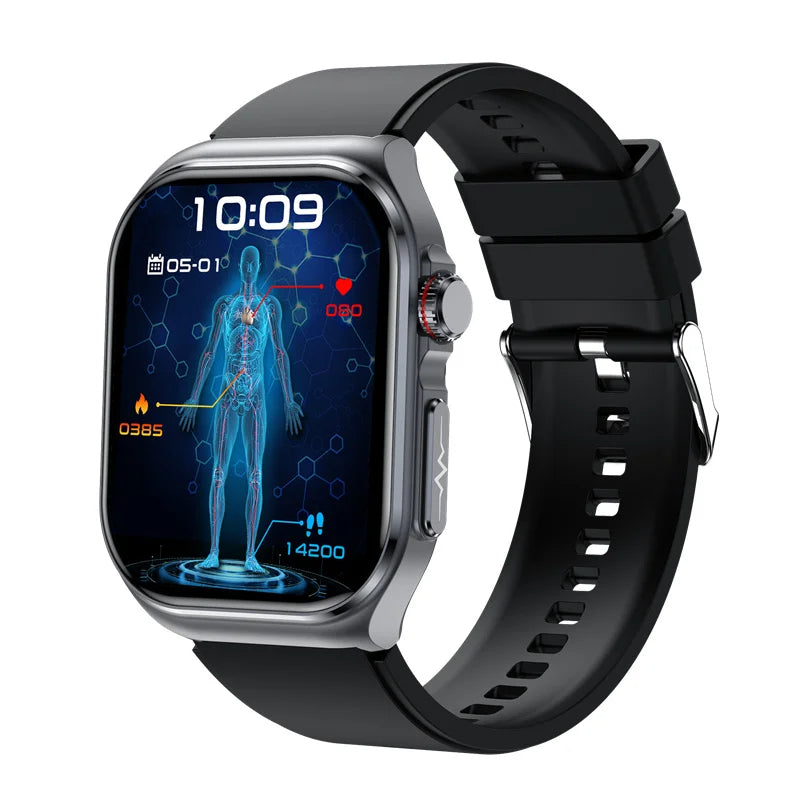 O2Tracker® Versa - New Uric Acid Blood Fat Smartwatch ECG Heart Rate Blood Pressure Blood Glucose Health Monitoring