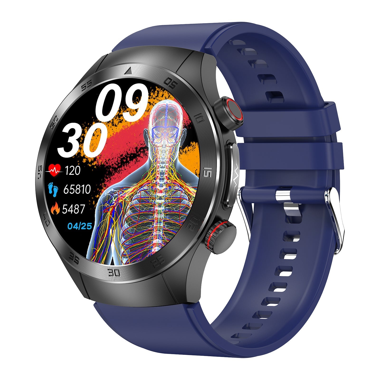 O2Tracker® HealthWave Max - Best Medical Diagnosis Smart Watch, Blood Lipids Uric Acid Blood Glucose watch, ECG+PPG Fitness Tracker