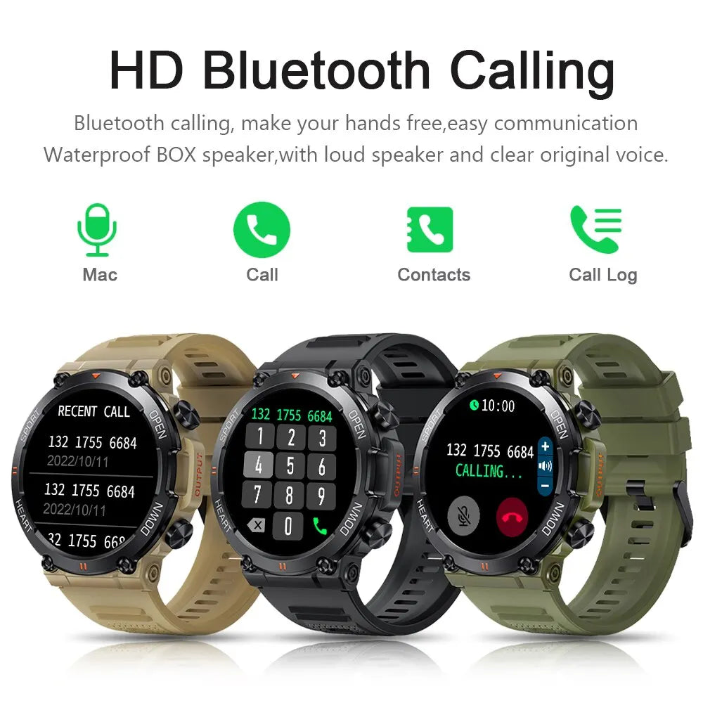 O2Tracker® Adventure - Smart Watch Men Sports Fitness Tracker Heart Monitor 400mAh