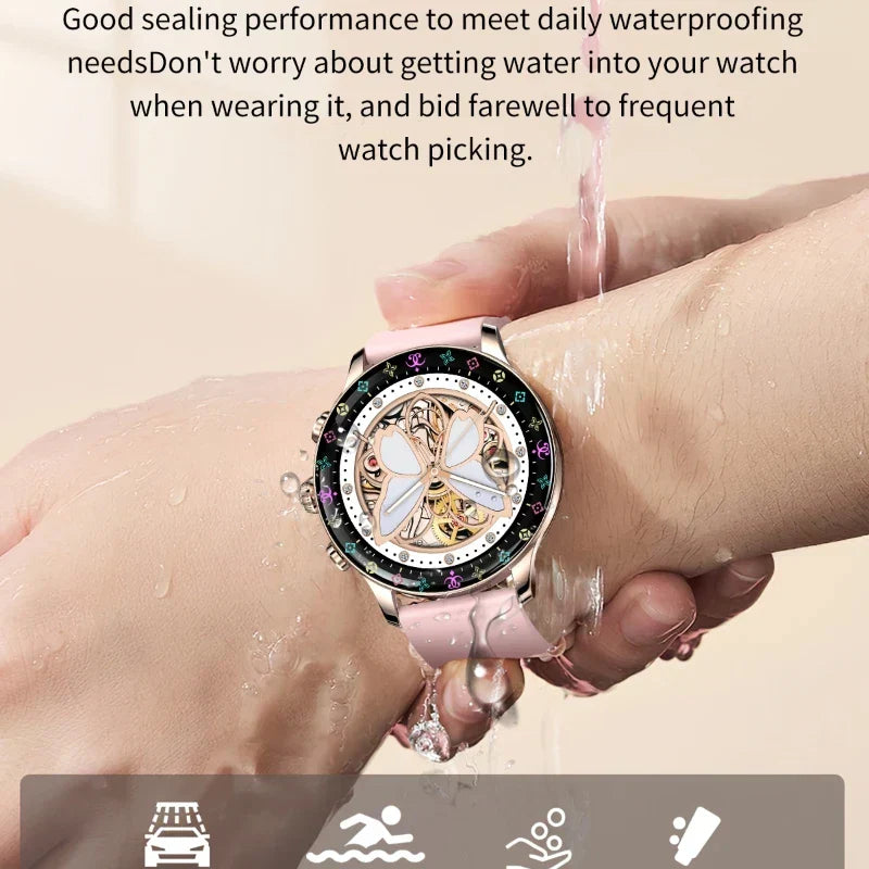 O2Tracker® Iconic - Smartwatch Women GPS Movement Track Voice Assistant Heart Rate Monitor
