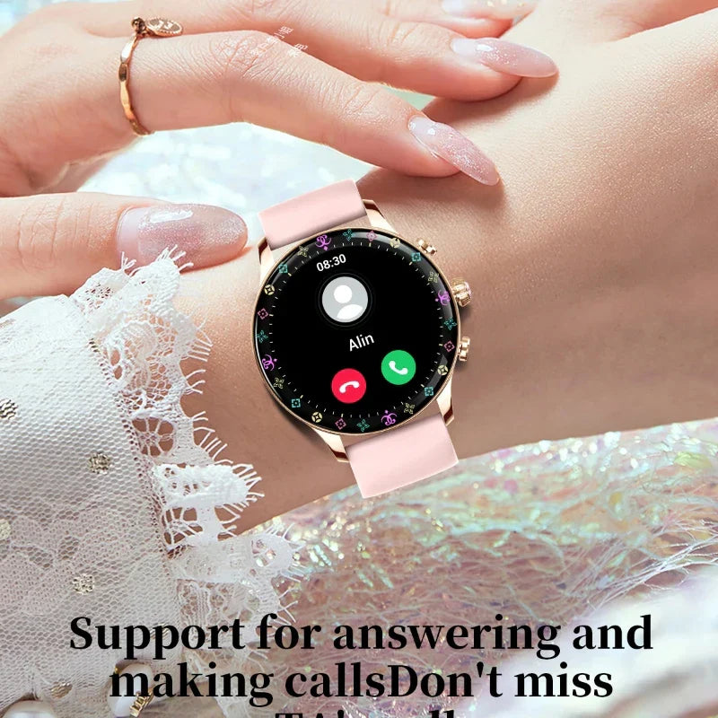 O2Tracker® Iconic - Smartwatch Women GPS Movement Track Voice Assistant Heart Rate Monitor