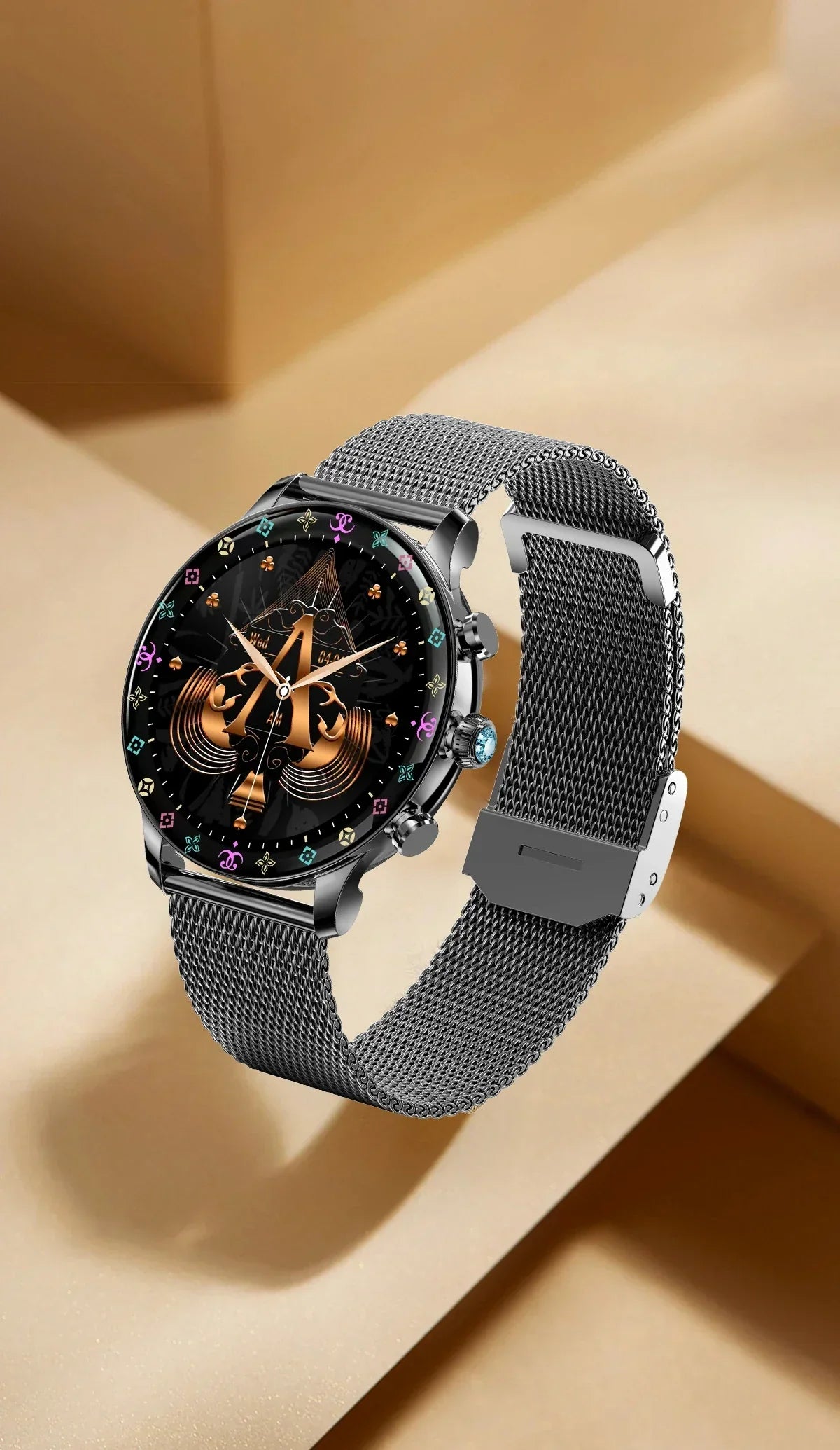 O2Tracker® Iconic - Smartwatch Women GPS Movement Track Voice Assistant Heart Rate Monitor
