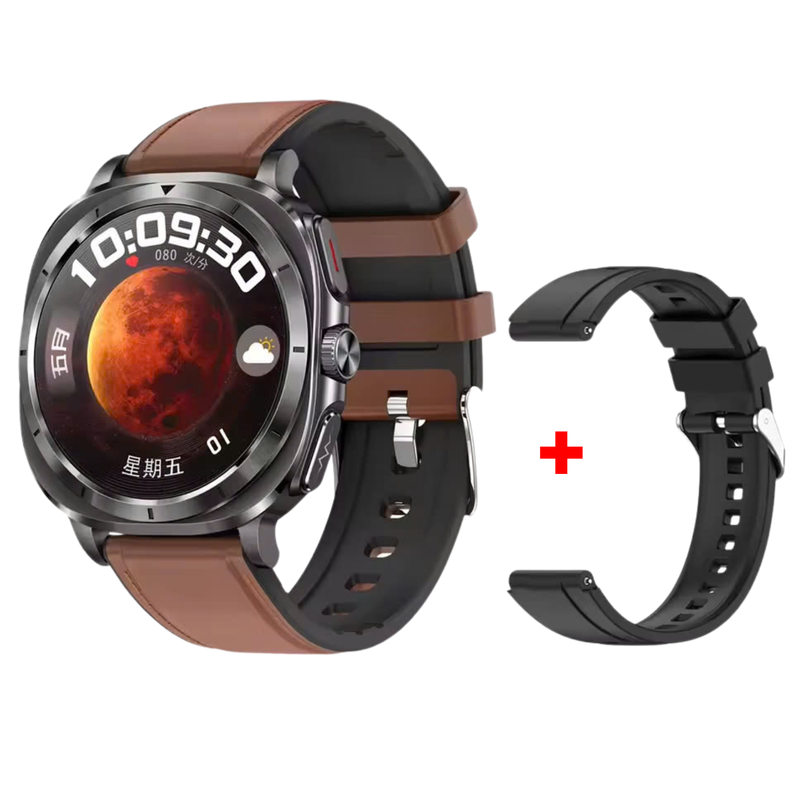 O2Tracker® Fettle - Smart Watch 1.43inch Amoled ECG Health Monitoring Voice Assistant SOS Outdoor Sports Fitness Tracker