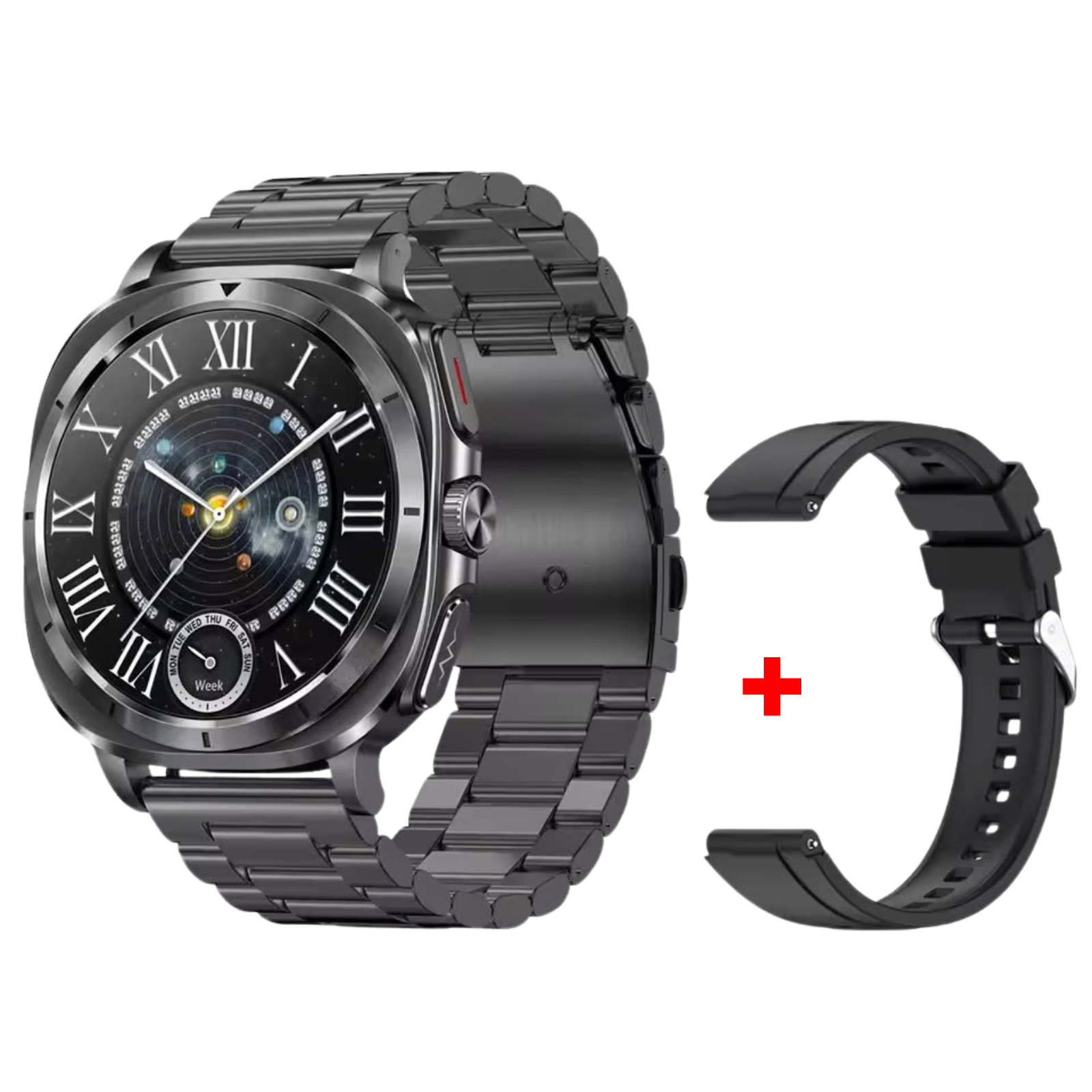 O2Tracker® Fettle - Smart Watch 1.43inch Amoled ECG Health Monitoring Voice Assistant SOS Outdoor Sports Fitness Tracker
