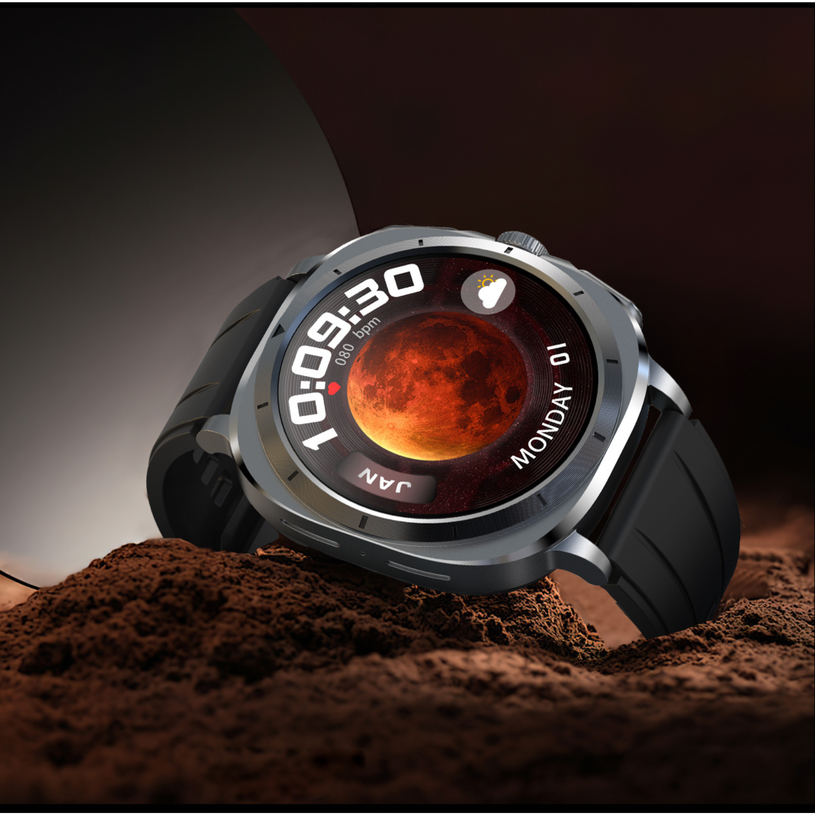 O2Tracker® Fettle - Smart Watch 1.43inch Amoled ECG Health Monitoring Voice Assistant SOS Outdoor Sports Fitness Tracker
