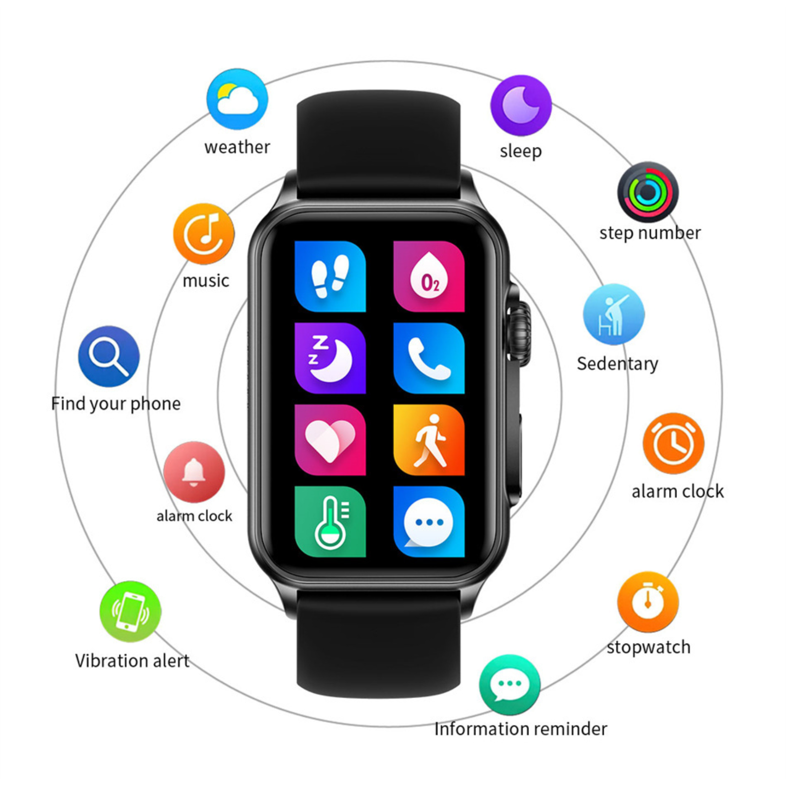 O2Tracker® Vitality - Bluetooth Call Smart Watch AI Voice Assistant Fitness Tracker Smartwatch Men Women For Android IOS