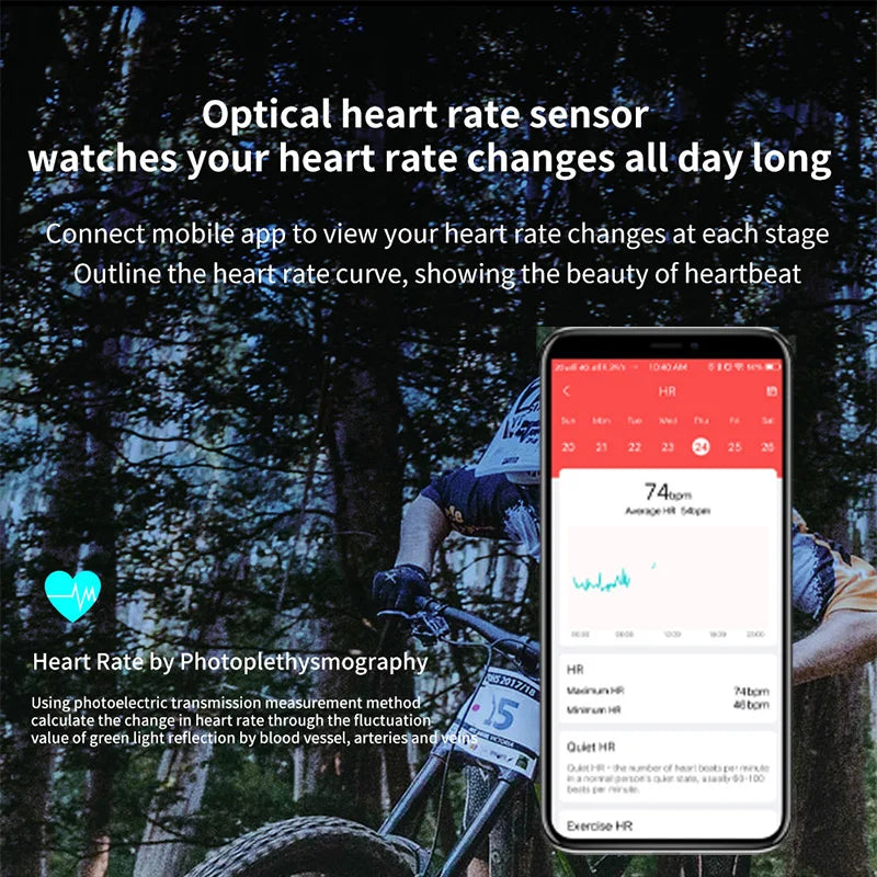 O2Tracker® Splendor - Smartwatch 1.9 Inch IP68 Waterproof Sport Heart Rate Blood Pressure Android IOS