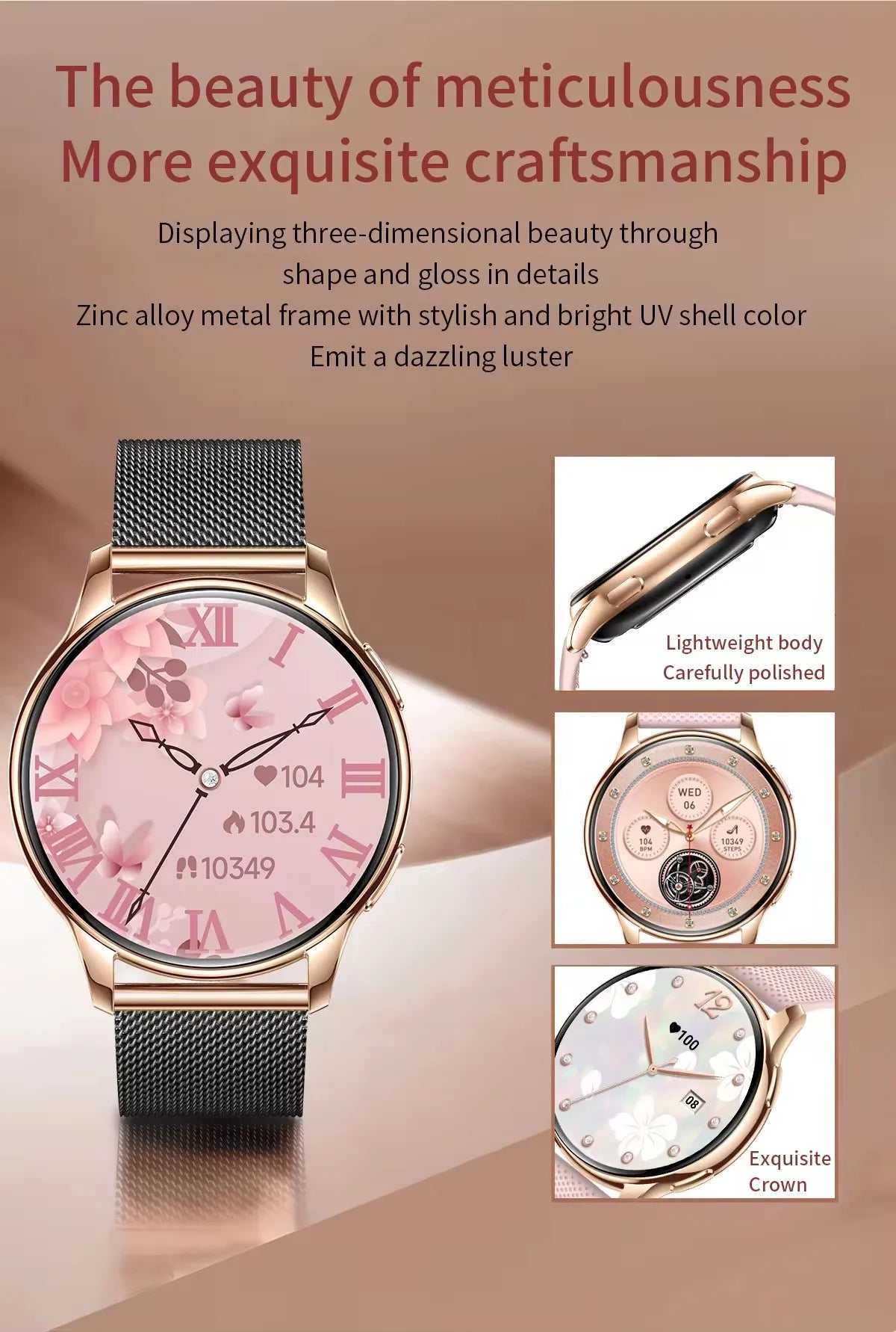 Various® Frost - Fashion Women Smart Watch AMOLED HD