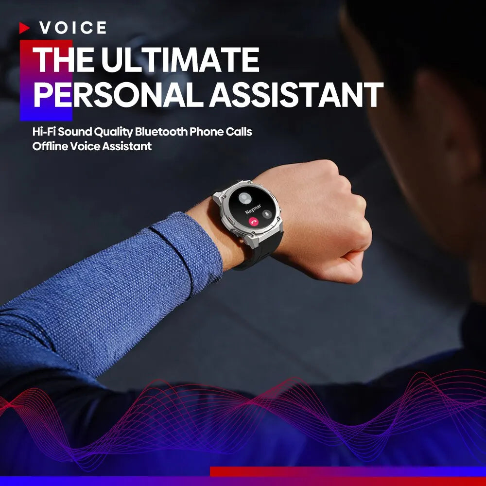 O2Tracker® Navigator -  Voice Calling Smart Watch 1.43 Inch AMOLED Display Hi Fi Phone Calls Military Grade Toughness Watch