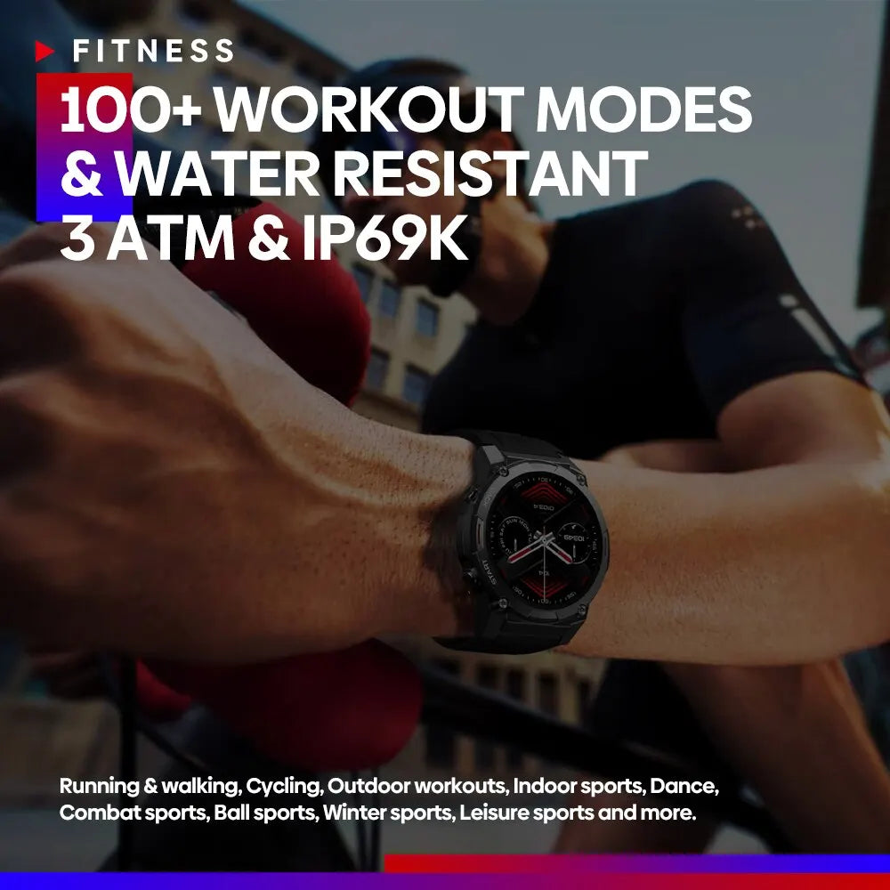 O2Tracker® Navigator -  Voice Calling Smart Watch 1.43 Inch AMOLED Display Hi Fi Phone Calls Military Grade Toughness Watch