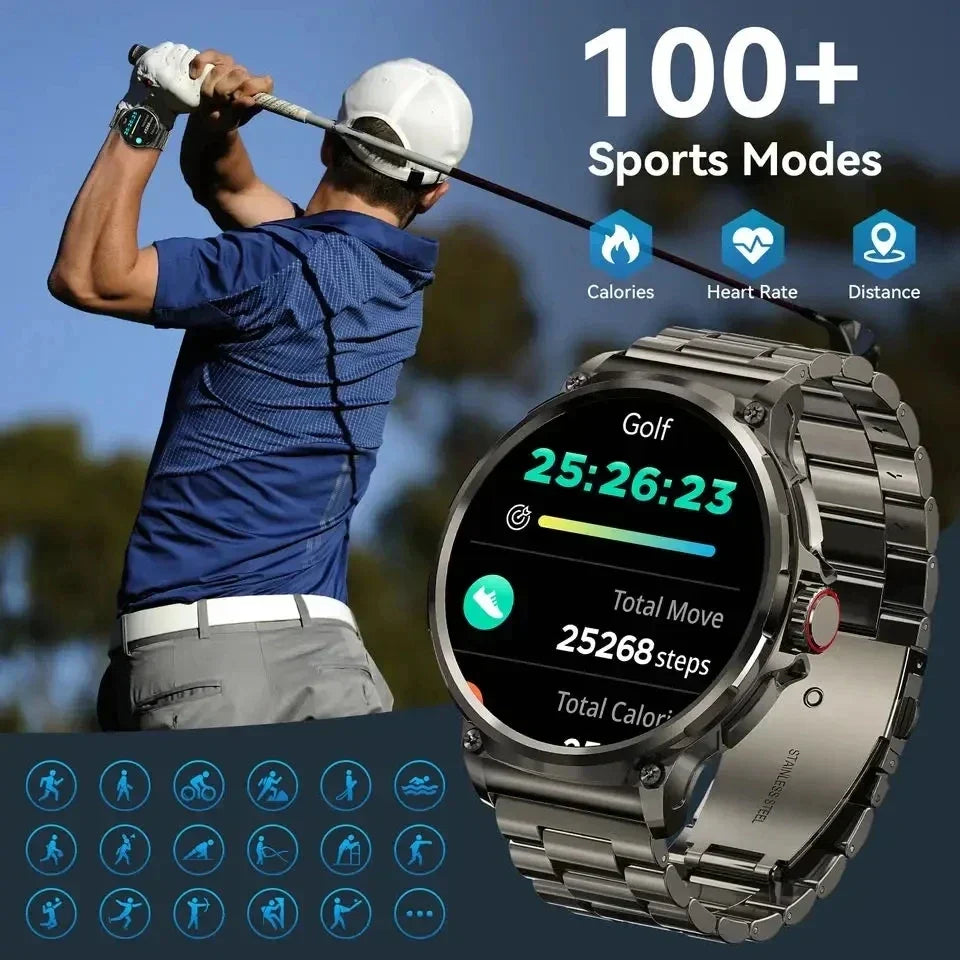 O2Tracker® Smart Pro Endurance - Smart Watch 1.85 Inch Ultra HD AMOLED Screen 710 Mah Battery Bluetooth Call Smartwatch