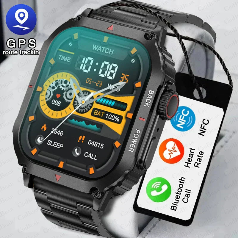 O2Tracker® Regulus - Smart Watch Men AMOLED HD Screen Heart Rate Health Tracker Bluetooth Call IP68