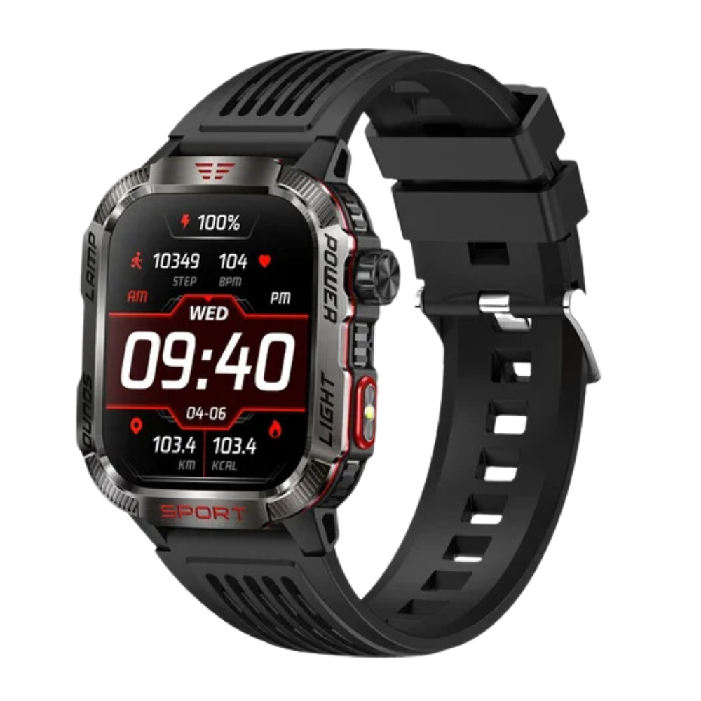 O2Tracker® Endurance - Smart Watch Men 1.96 inch GPS Compass IP68 Bluetooth call Outdoor Sports Fitness Tracker Smartwatch