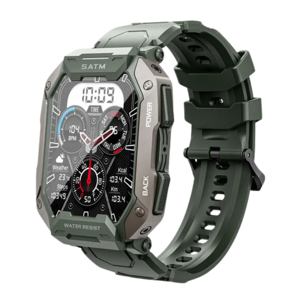 O2Tracker® Force - Smart Watch Men Bluetooth Full Touch Screen 5ATM Waterproof Watches Sports