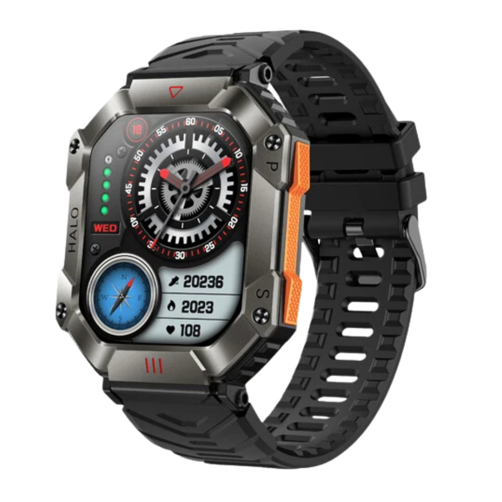 O2Tracker® Invictus Ultra -Watches Ip68 Waterproof Military Healthy Monitor AI Voice Bluetooth Call