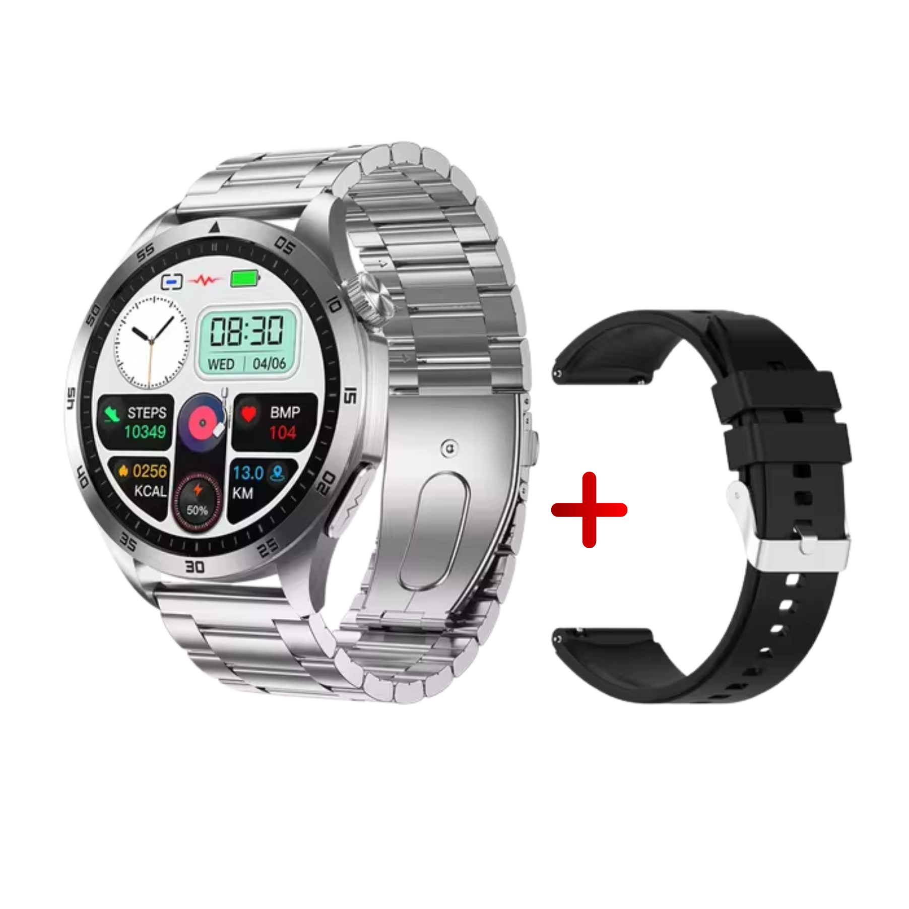 O2Tracker® ET485 - Smart Watch  ECG Measurement Health Monitor BT Call Sport Fitness Tracker Smartwatch