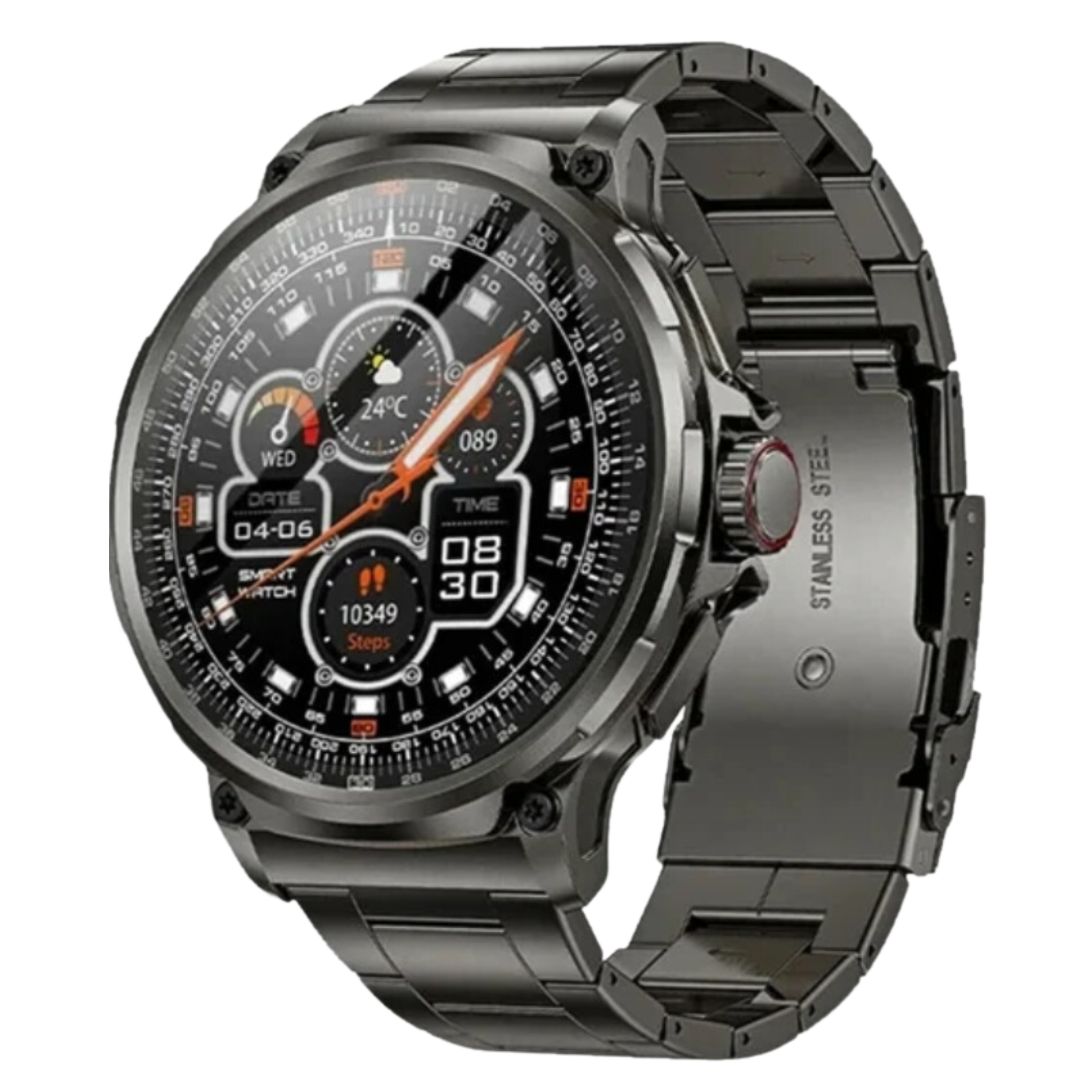 O2Tracker® Smart Pro Endurance - Smart Watch 1.85 Inch Ultra HD AMOLED Screen 710 Mah Battery Bluetooth Call Smartwatch